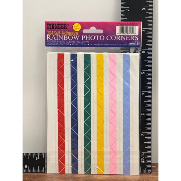 1999 PIONEER RPC-1 RAINBOW PHOTO CORNERS SET OF 204 STICKERS - Picture 3 of 3